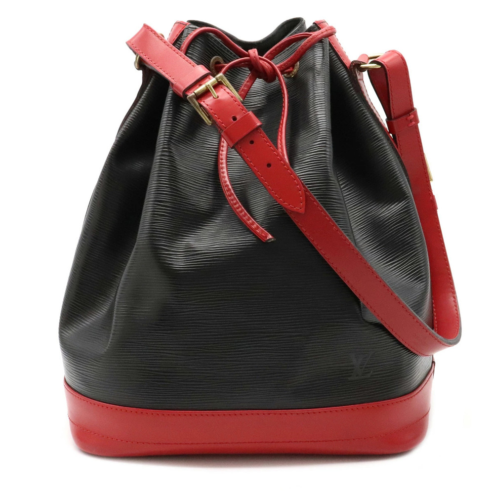Louis Vuitton Epi Noe Bicolor Shoulder Bag One Drawstring Leather Noir Black